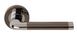 Argo PCP/BLK Nickel Door Handles, Chrome / Black Nickel Designer Lever Passage Door Handles (Pair) - Dale 3570