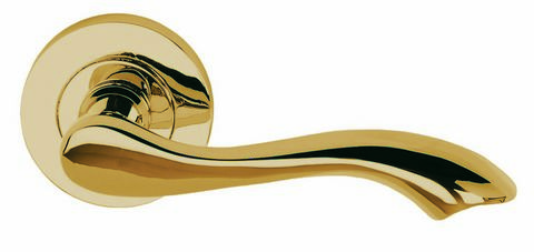Venus Door Handles PEB, Electro Brass - Designer Lever Passage Door Handles (Pair) - Dale 3678