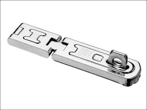Abus 100/100 100mm DG Hinged Hasp & Staple Carded