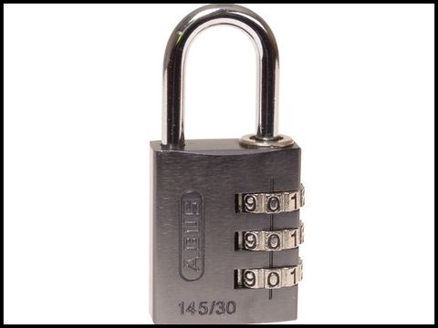 Abus 145/30 30mm Aluminium Combination Padlock Titanium 46585