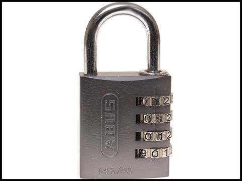 Abus 145/40 40mm Aluminium Combination Padlock Titanium 49551