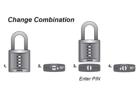 Abus 158/40 40mm Combination Padlock ( 3 Digit) Die-Cast Body Carded