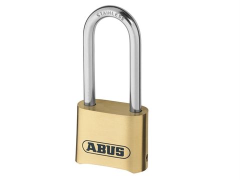 Abus 180IB/50HB63 50mm Combination Padlock Brass Long Shackle Carded
