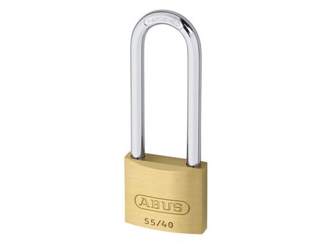 Abus 55/40HB63 40mm Brass Padlock 63mm Long Shackle