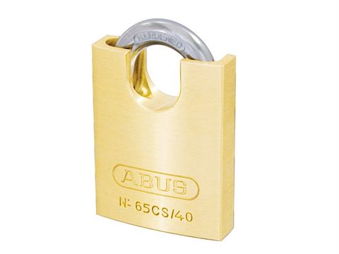 Abus 65/40CS 40mm Brass Padlock Close Shackle Carded