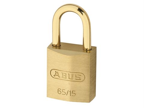Abus 65MB/15 15mm Brass Padlock & Shackle Keyed 6151