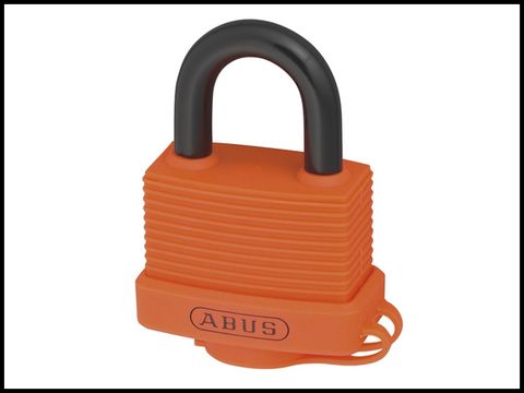 Abus 70AL/45 45mm Aluminium Padlock Orange Keyed 6401
