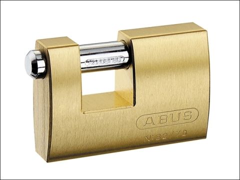 Abus 82/63 63mm Monoblock Brass Shutter Padlock Carded