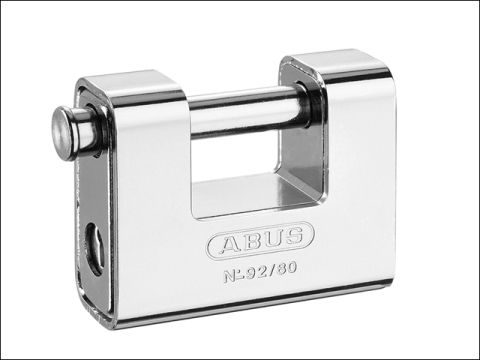 Abus 92/65 65mm Monoblock Brass Body Shutter Padlock Keyed KA8511