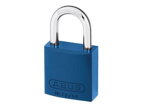 Abus 72/40 40mm Aluminium Padlock Blue Keyed TT60121