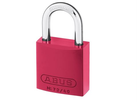 Abus 72/40 40mm Aluminium Padlock Red Keyed TT02162