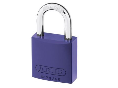 Abus 72/40 40mm Aluminium Padlock Violet Keyed TT04072