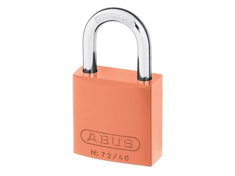 Abus 72/40 40mm Aluminium Padlock Orange Keyed TT02767