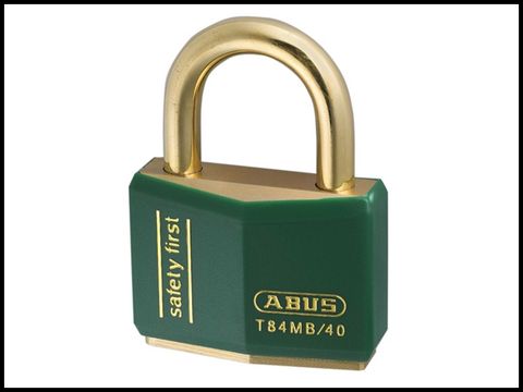Abus T84MB/40 40mm Green Safety First Rustproof Padlock