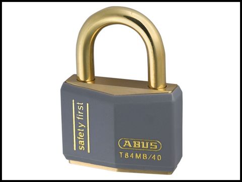 Abus T84MB/40 40mm Grey Safety First Rustproof Padlock