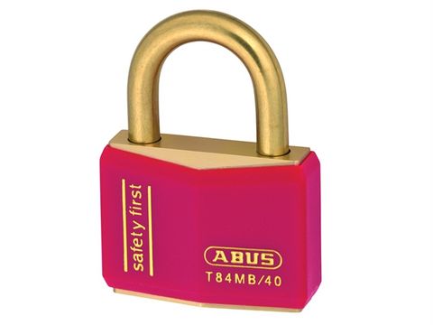 Abus T84MB/40 40mm Red Safety First Rustproof Padlock