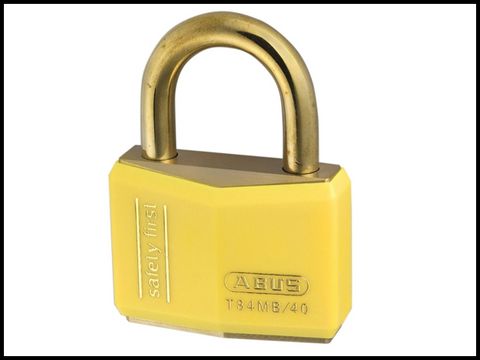 Abus T84MB/40 40mm Yellow Safety First Rustproof Padlock
