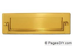 Victorian Letter Plate with Knocker 254 x 76mm