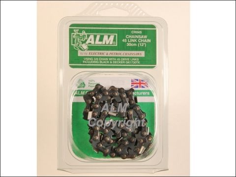 ALM CH045 Chainsaw Chain 3/8 in x 45 links - Fits 30 cm Bars