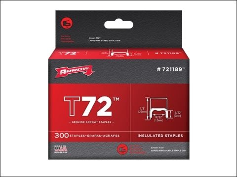 Arrow T72 Insulated Staples Box 300 9mm X 15mm