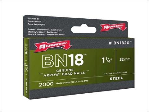 Arrow BN1820 Brad Nails Box 2000 32mm