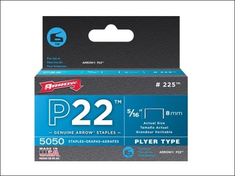 Arrow P22 Staples Box 5000 8mm - 5/16in