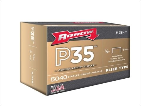 Arrow P35 Staples Box 5000 - 6mm - 1/4in