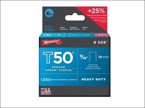 Arrow T50 Staples Box 5000 14mm - 9/16in