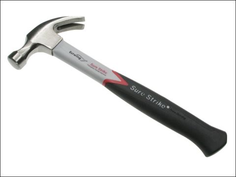 Estwing EMRF16C Surestrike Curved Claw Hammer Fibreglass Shaft 450g (16oz)