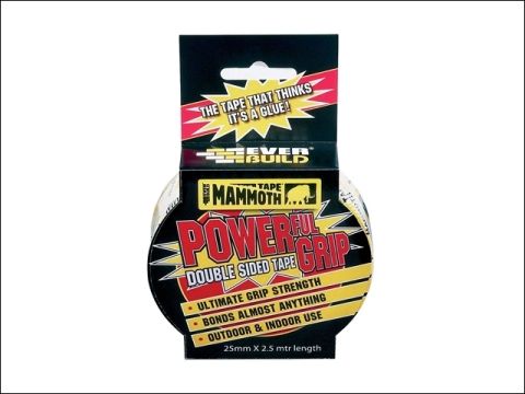Everbuild Powergrip Double Sided Tape 25mm x 2.5m