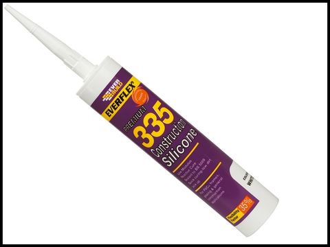 Everbuild Construction Silicone Black 310ml 335
