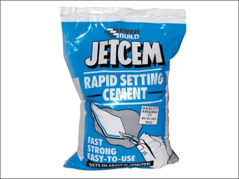 Everbuild Jetcem Rapid Set Cement 3Kg (1 Box of 4 x 3Kg Packs)