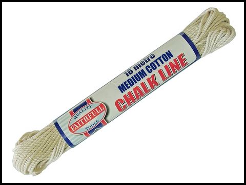 Faithfull 303 Medium Cotton Chalk Line 18m (Box of 12)