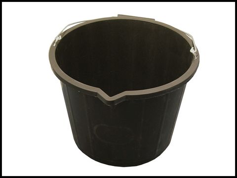 Faithfull 3 Gallon 14 Litre Bucket - Black