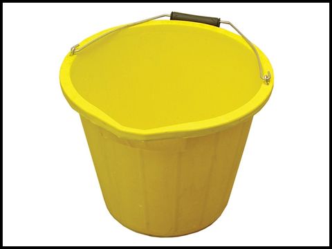 Faithfull 3 Gallon 15 litre Bucket - Yellow