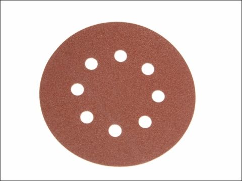 Faithfull Aluminium Oxide Disc DID3 Holed 125mm x 40g (Pack of 25)