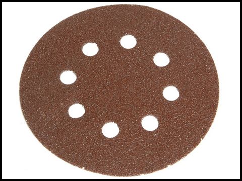 Faithfull Hook & Loop Sanding Disc 150mm DID2 Medium Fine (Pack of 5)