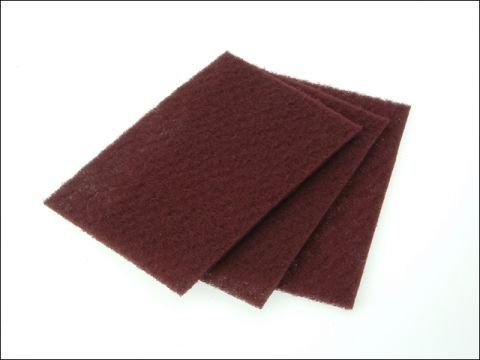 Faithfull Hand Sanding Pad Maroon 230 x 150mm Very Fine (Pack of 10)