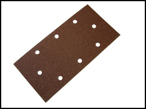 Faithfull 1/3 Sanding Sheet Red B&D Holed Assorted (Pack of 5)