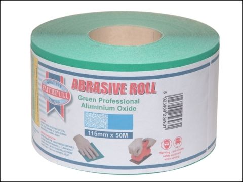 Faithfull Aluminium Oxide Paper Roll Green 115 mm x 50m 60G