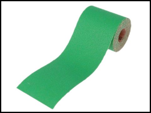 Faithfull Aluminium Oxide Paper Roll Green 115 mm x 5m 60G