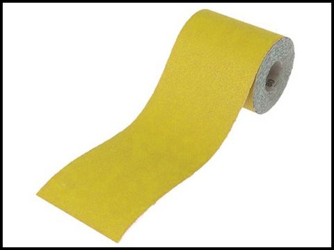 Faithfull Aluminium Oxide Paper Roll Yellow 115mm x 50m 80G
