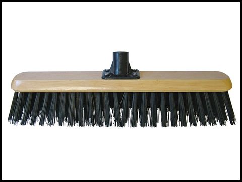 Faithfull Platform Broom Head Black PVC 45cm (18in) Threaded Socket