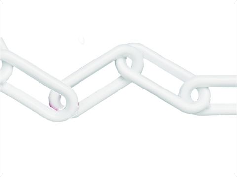 Faithfull Plastic Chain 8mm 12.5m White