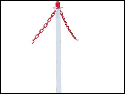 Faithfull Plastic Post for Chain - White
