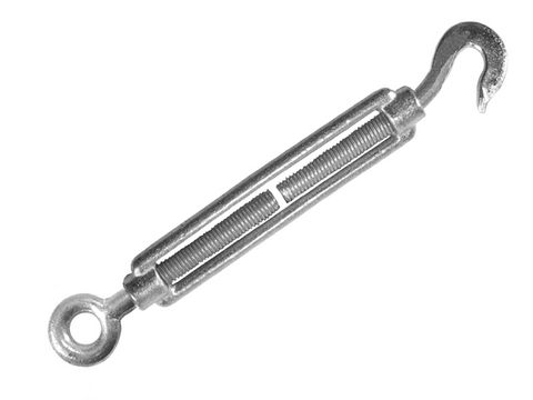 Faithfull Straining Screw 10mm Hook & Eye Galvanised