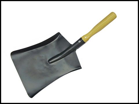 Faithfull Coal Shovel Steel Wooden Handle 230mm