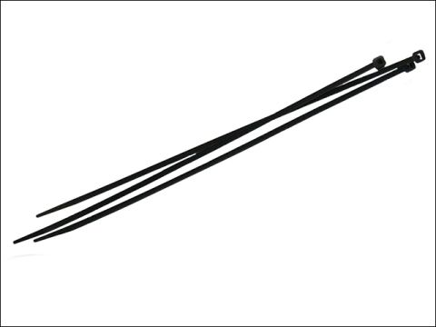 Faithfull Cable Ties Black 150mm x 3.6mm Pack of 100