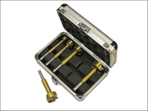 Faithfull Forstner Bit Set 5 Piece in Aluminium Case