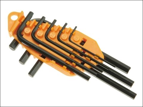 Faithfull Short Arm Hexagon Key Set 8 Piece Metric (1.5-6mm)